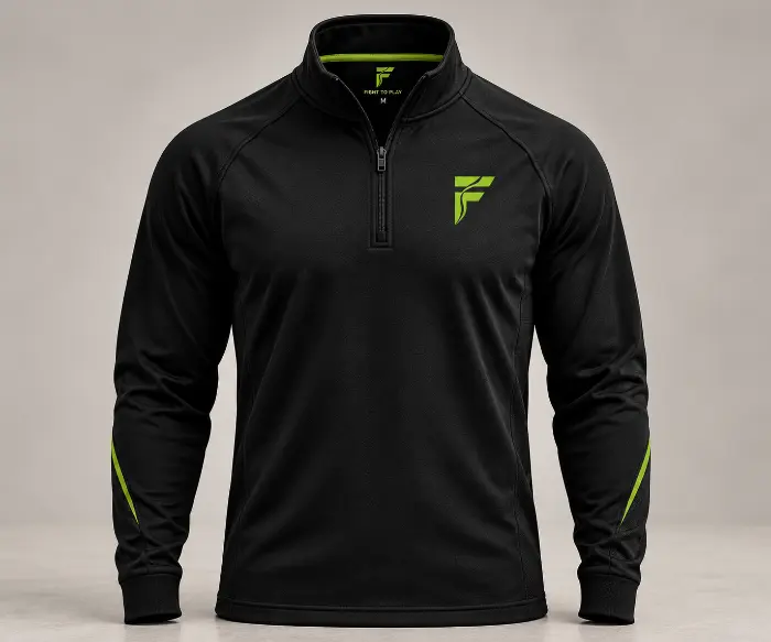 Fight to Play quarter zip top